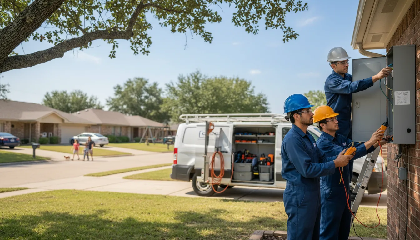 Certified electrician providing emergency electrical services in Callaway, NE